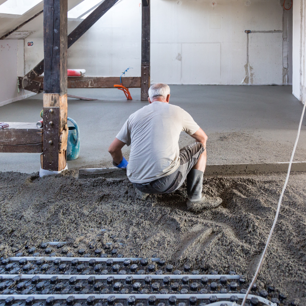 An image showing house leveling process.